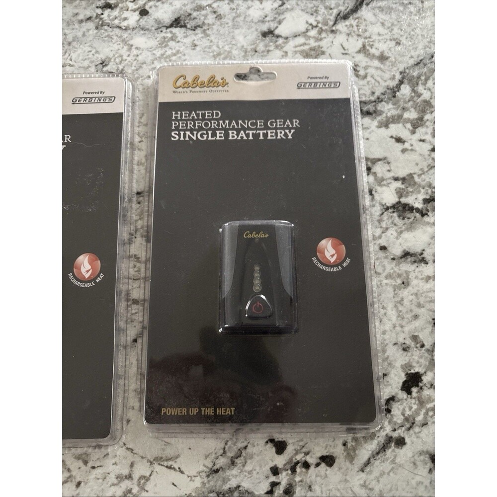 CABELA'S HEATED PERFORMANCE GEAR BATTERY KIT (TWO BATTERIES) - Picture 2 of 5
